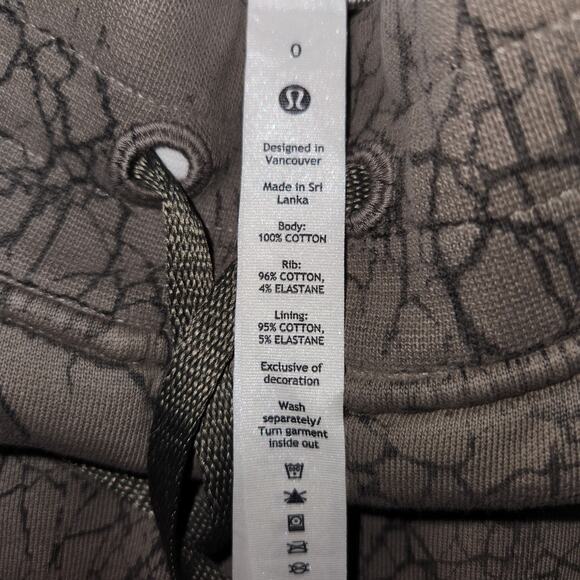 Lululemon Warm Down Jogger *7/8 Length in Thread Dye Rover Black, Size 0 - Picture 11 of 11